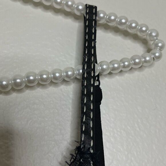 Maje Size 1 Black Velvet Sleeveless Top Lace Lisa Slip Camisole Faux Leather - Picture 5 of 12